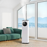 Humidificateur d'air à brume fraîche sur pied, atomiseur, humidificateur 8L, diffuseur ultrasonique, générateur de brume pour grande pièce