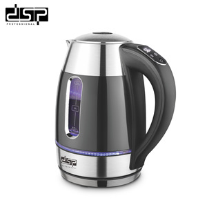 กาต้มน้ำไฟฟ้า Dsp ขนาด 1.7 ลิตร สแตนเลสสตีล ดิจิตอล ปิดอัตโนมัติ ไร้สาย - Product Image 1