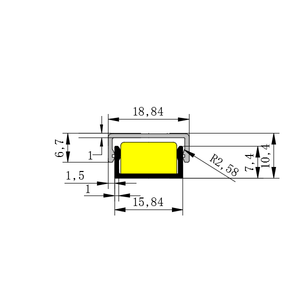 Starlight Extrude Use Profiel Aluminium Led Strip <span class=keywords><strong>Light</strong></span> Fashion Residentiële Verlichting Aluminium Led Profiel Voor Wandpanelen