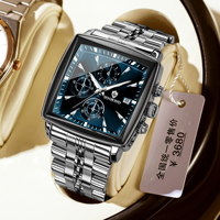 Jam Tangan Pria Mewah Chronograph Stainless Steel Quartz BINBOND 911 Bisnis Kasual Laris Manis Bercahaya Montres