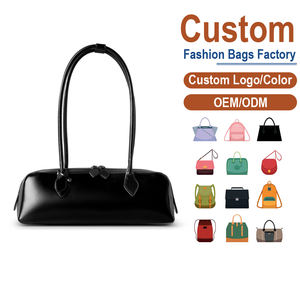 Bolso de Hombro de Diseño para Mujer, de Cuero Genuino Encerado al Aceite, Estilo Vintage, Impermeable, Color Negro, de Lujo y Fabricación Personalizada - Product Image 1
