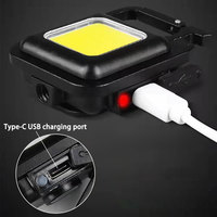 Lampe de travail LED rechargeable COB TAIKOO avec personnalisation du logo disponible, support réglable à 180°, magnétique, portable