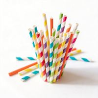 Pailles en papier biodégradables rayées orange et blanches pour le vin, décoration élégante pour les fêtes, mariages, anniversaires, Nouvel An