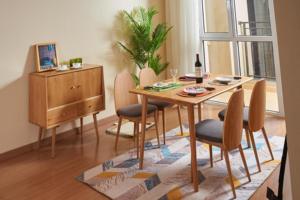 Durable Using Cheap Price Dinning Room <strong>140cm</strong> Wooden Dinning <strong>Table</strong> Oak <strong>Dining</strong> <strong>Table</strong> - Product Image 2