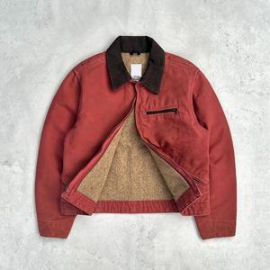 Veste de travail en toile délavée pour homme 2025 - Doublure en polaire, style rétro, streetwear, vêtements de travail d'hiver - Product Image 2