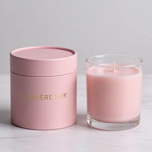 Boîte ronde en carton rigide avec feuille métallique de qualité supérieure pour l'emballage de bougies parfumées d'aromathérapie, vente directe d'usine - Product Image 2