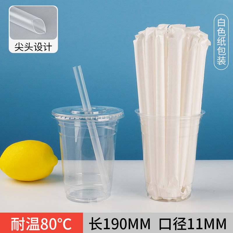 11x190mm transparent paper wrapped with pointed tip