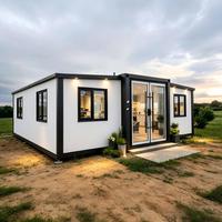Casa Móvil Prefabricada de 2 o 3 Dormitorios, Casa Pequeña Plegable de 20 pies o 40 pies, Casa Contenedor Modular Prefabricada Expandible, Precio