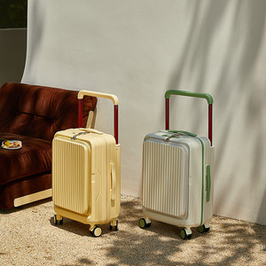 Maleta de Viaje con Apertura Frontal, Portavasos y Carga USB, Expandible de 20 Pulgadas, Multifuncional y Ancha - Product Image 2