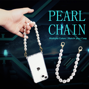 Correa de TPU para el cuello de <span class=keywords><strong>Amazon</strong></span>, funda de teléfono con cadena de perlas de diseño transparente a granel para <span class=keywords><strong>iPhone</strong></span>, 2023 - Product Image 6