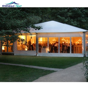 Tende per Matrimoni in PVC Bianco per 100 Persone <span class=keywords><strong>con</strong></span> Rivestimenti Plissettati - Product Image 5