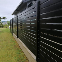 Clôture moderne en aluminium Sécurité extérieure Intimité Décorative Durable Antirouille Résistant aux intempéries Assemblage rapide Obtenez le vôtre