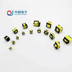 QiaoJing EE10 EE13 EE14 EE16 EE19 monophasé petite taille électronique haute fréquence pc40 transformateur de noyau de ferrite