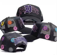 Gorras Deportivas de Gamuza Bordadas Personalizadas OEM/ODM, Gorras Trucker Sad Boyz de 5 Paneles Estructuradas, Gorras Originales G5 Dandi