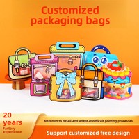 Sac de bonbons pour jeu de grue, emballage de collations, sac cadeau, pochette de fête festive, sac fourre-tout, sac pour la Journée des enfants et les anniversaires, en matériau PET PE