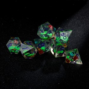 Set di 7 Dadi Poliedrici con Numeri Dispari D3-D25, Dadi con Numeri Dispari D3, D5, D7, D11, D13, D15, D17, D25 - Product Image 2