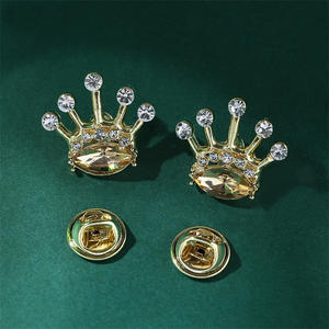 Broche de corona <span class=keywords><strong>para</strong></span> hombre con diamantes de imitación de cristal de Metal de aleación Retro, broche de <span class=keywords><strong>rey</strong></span> de varios estilos <span class=keywords><strong>para</strong></span> <span class=keywords><strong>traje</strong></span> y cuello de <span class=keywords><strong>camisa</strong></span> <span class=keywords><strong>para</strong></span> bodas y regalos - Product Image 4