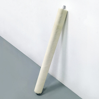 Brosse de polissage à rouleaux pour machine à cylindres de convoyeur, en acier inoxydable et nylon, à poils longs et lisses, personnalisée par le fabricant
