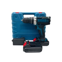 Perceuse-visseuse sans fil KZ, kit d'outils 24 pièces, 16,8 V Lithium-Ion, mandrin 1/2, vitesse variable, boîte de rangement, ensemble de perçage complet pour la maison