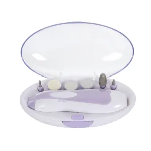 6-1 Insieme di Manicure professionale per il Bambino Mini Portatile trivello Del Chiodo con la Luce del LED Del Gel di File Buffer Lucidatore Del Chiodo pedicure elettrico