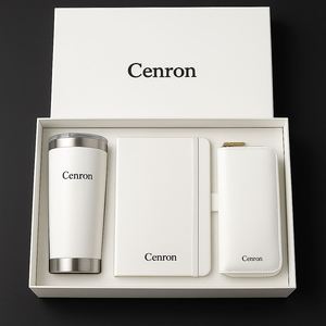 Premium <b>Orange</b> Corporate Gift Set : Stainless-Steel Tumbler, PU Notebook & Leather Wallet for Business Branding - Product Image 5