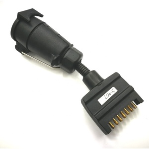 <span class=keywords><strong>Trailer</strong></span> Adapter <span class=keywords><strong>7</strong></span> Cách Phẳng Cắm Để <span class=keywords><strong>7</strong></span> Pin Lớn Vòng <span class=keywords><strong>Trailer</strong></span> Ổ Cắm Úc Phong Cách Kết Nối Cho <span class=keywords><strong>Trailer</strong></span> Xe Tải - Product Image 1