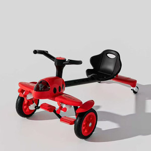 Coche de juguete de plástico para niños, <span class=keywords><strong>triciclo</strong></span> de pedales de cuatro ruedas, tipo Go-Kart, con diseño de avión pequeño, para niños y bebés - Product Image 1