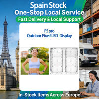 Écran LED fixe extérieur européen pour affichage vidéo, panneau mural IP65 pour publicité, écran géant LED