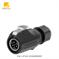 Connecteur mâle/femelle LED EW-LP16, étanche IP68, prise d'alimentation CC 10A 20A/400V PBT