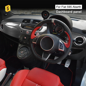 Fibra de carbono ES, los lados izquierdo y derecho del panel de instrumentos (unidad derecha) para accesorios interiores Fiat 595 Abarth - Product Image 2