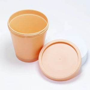 Envase Redondo de Plástico para Crema o Loción Corporal con Tapa a Presión para Frascos de Exfoliante - Product Image 4