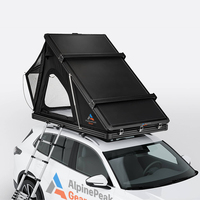 4x4 Neues Upgrade Automatisches Dachzelt Langlebiges 4-Seitiges Fenster Robustes Aluminium-Dachzelt Pop-Up Dreieckiges Hartschalen-Vier-Jahreszeiten-Zelt