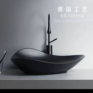 Lavabo de Cerámica Ovalado de Estilo Nórdico, Lavabo Moderno para Baño - Product Image 4
