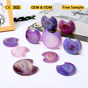 Vente en gros de pierres précieuses naturelles, pierres de guérison en cristal, agate, sculptures en cristal de lune pour la décoration - Product Image 3