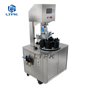 LTPK Machine de bouchage semi-automatique pour bouteilles alimentaires, bocaux en verre, fermeture sous vide, pour couvercle en fer.