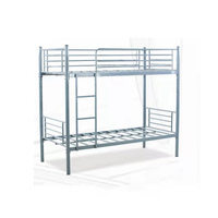 Lit superposé en métal stable pour étudiants, lit superposé en acier pour adultes, lit superposé en métal détachable, lit superposé en métal pour appartement avec escalier