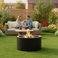 Poêle à granulés de bois sans fumée pleine grandeur pour jardin et patio, en acier inoxydable, vente en gros d'usine