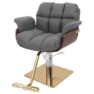 Fabrika Outlet Modern güzellik koltuğu <span class=keywords><strong>Salon</strong></span> mobilya ahşap çerçeve kahverengi yüksek kalite bayanlar sandalye - Product Image 3