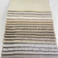 Chine Usine Offre Spéciale Durable Rentable 100% Polyester Lin Tissu Tissu D'ameublement pour Nappe En Lin