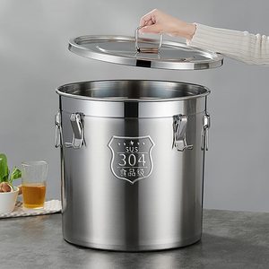 Balde de Leite Hermético de Aço Inoxidável 304 para Cozinha 6L 12L 21L, Lata de Compostagem de Batata, Recipiente Metálico para Armazenamento de Alimentos - Product Image 5