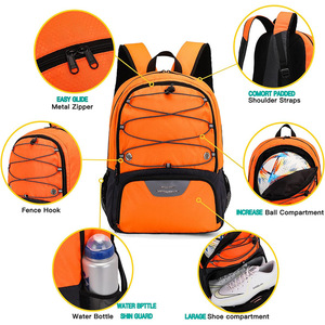 <span class=keywords><strong>Mochila</strong></span> de Baloncesto con Bolsillo Separado para Balón, para Entrenamiento, Gimnasio y Deportes Escolares, con Logotipo Personalizado - Product Image 2