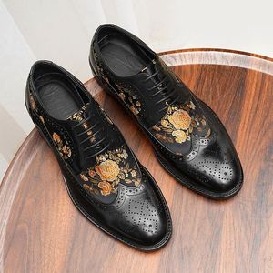 Zapatos Formales de Negocios de Cuero para Hombre y Mujer, de Otoño, Multiusos, con Cordones, Bordados y Grabados, Recién Lanzados y de Alta Venta - Product Image 3