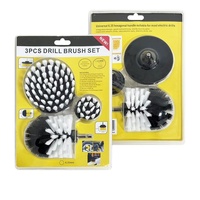 Brosses de nettoyage électriques pour lavage de voiture, en polypropylène, à poils de 12 et 4 pouces, ensemble de 3 pièces, emballées sous blister double, OEM transfrontalier