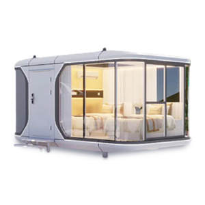 Casa Contenedor Tipo Cápsula Espacial de Lujo Completamente Amueblada, <span class=keywords><strong>2</strong></span> Dormitorios, Balcón Retráctil, Ecológica, Instalación Rápida, Ideal para Turismo en Zonas Turísticas - Product Image 1