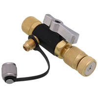 Extracteur de noyau de valve de réfrigération CVC 1/4 pouce, certifié sous vide, à débit maximal, avec embout réglable et base magnétique
