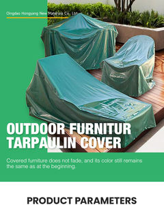 Bâche PE imperméable et coupe-vent pour mobilier de <span class=keywords><strong>jardin</strong></span> extérieur, <span class=keywords><strong>protection</strong></span> UV, poids moyen, <span class=keywords><strong>hiver</strong></span>, <span class=keywords><strong>table</strong></span> et chaises rectangulaires - Product Image 3