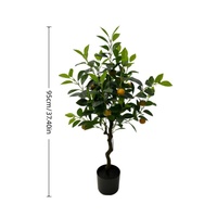 Plante artificielle d'intérieur et d'extérieur réaliste de bonsaï de conception moderne d'oranger pour la décoration de salon pour la saison de printemps