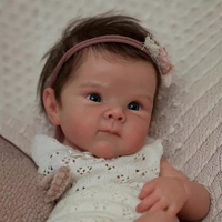 Poupées Bébé Reborn en Silicone, 18-20 Pouces, Nouveau-Né Réaliste, Femme Indienne Réelle, Habillage Réaliste pour Enfants