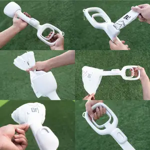 High Quality Portable Pet Waste Scooper For Dogs Long Handle Poop Scooper With Bag For Walking Dog Poop Scooper