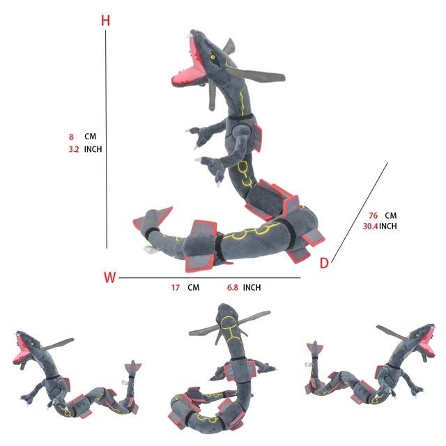 Rayquaza nero 78 cm